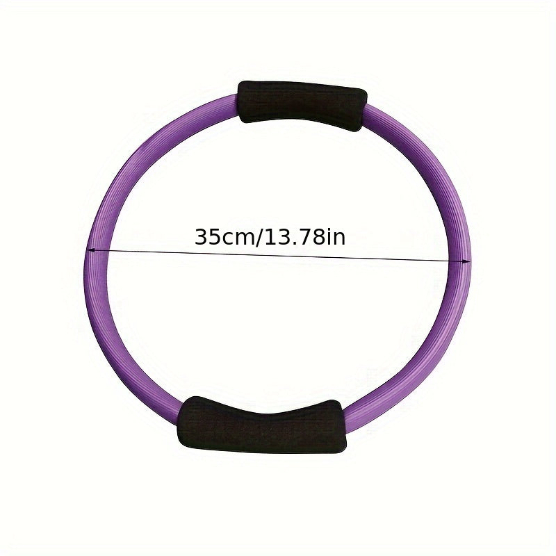 13.78in Fitness Ring Foam Handle Pilates Exercise Yoga Training