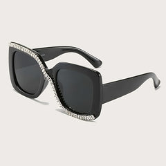 Crystal Frame Rhinestone Sunglasses