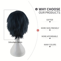 Men's Dress Up Short Wig With Bangs for Parties