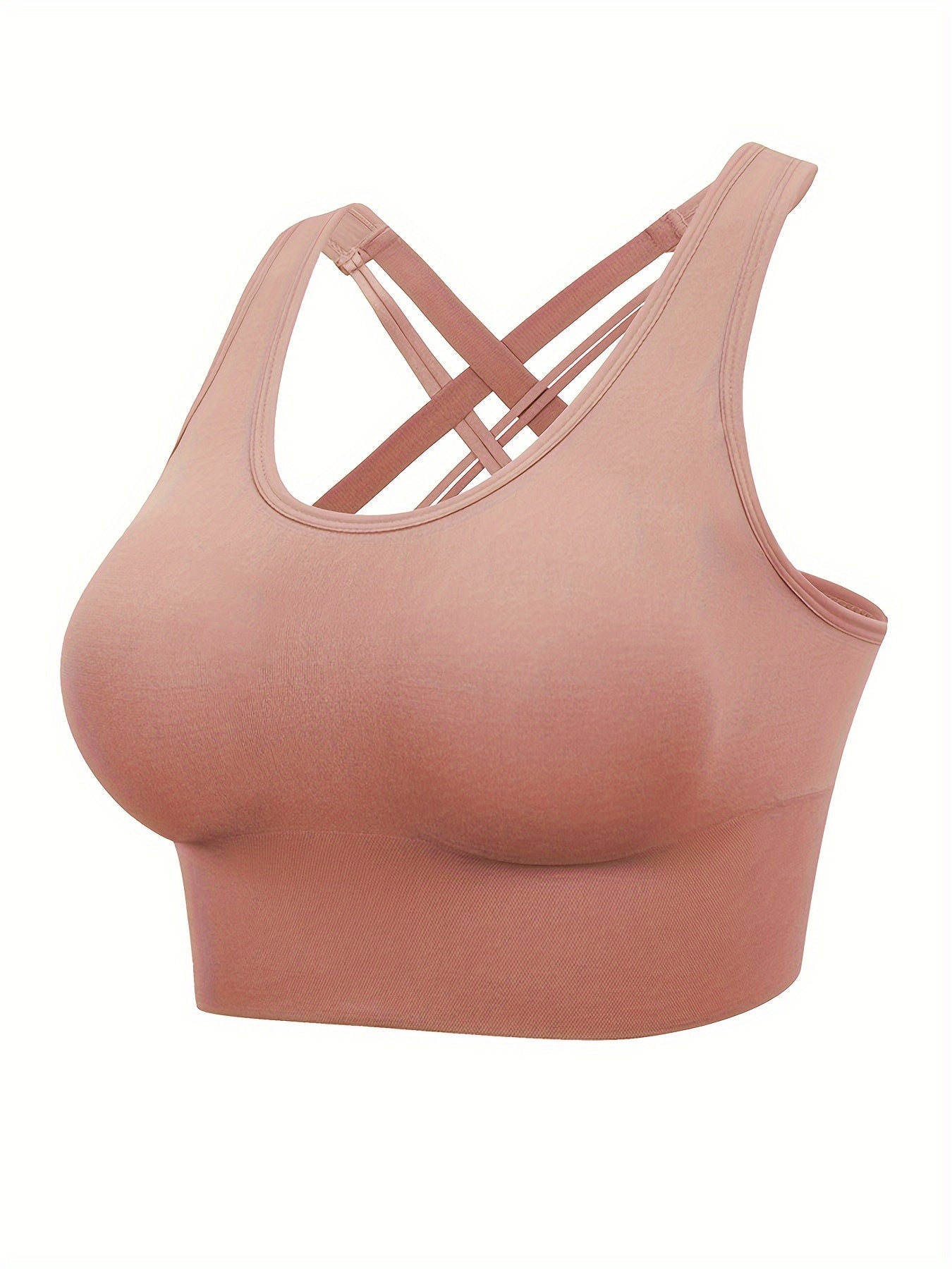 Criss Cross Sports Bra Push Up Shockproof Women's Lingerie