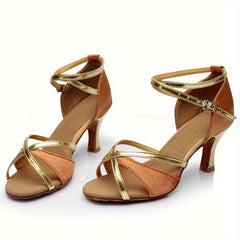 Women's Latin Dance Shoes Suede Sole 6 Heel
