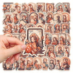 50pcs Kimono Beauty Graffiti Stickers for Laptop Helmet Water Cup Decoration