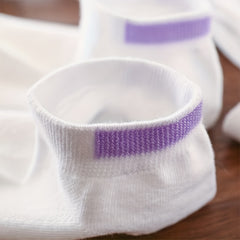 6 Pairs Striped Ankle Socks Lightweight All-match Women's Stockings