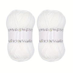 2pcs Acrylic Crochet Yarn Soft Cotton Yarn for Hand Knitting Crocheting