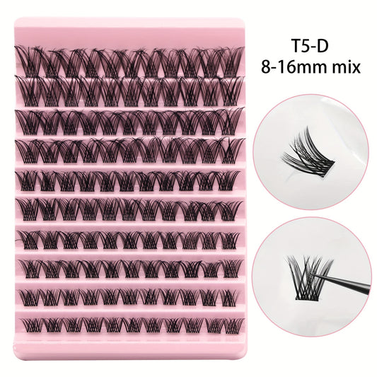 110Pcs DIY Eyelash Extensions 8 16mm False Lashes D Curling Natural Look