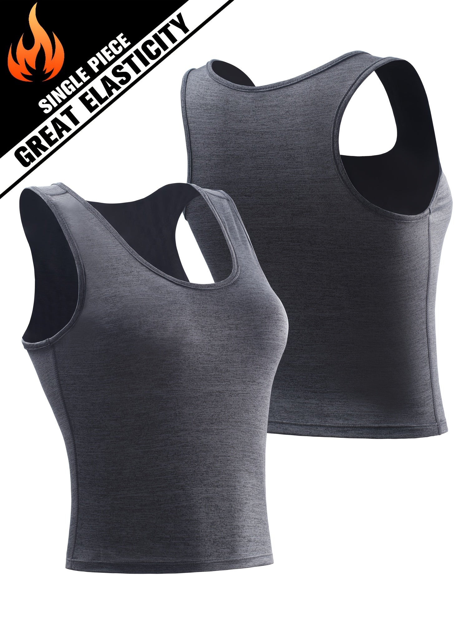 Solid Running Sports Vest High Stretch Yoga Fitness Top Women's Activewear