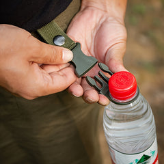 3pcs Bottle Carrier Strap With Carabiner for Traveling & Hiking