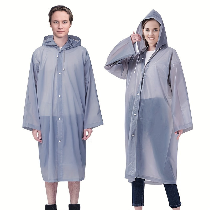 Waterproof Hooded Raincoat for Men Women