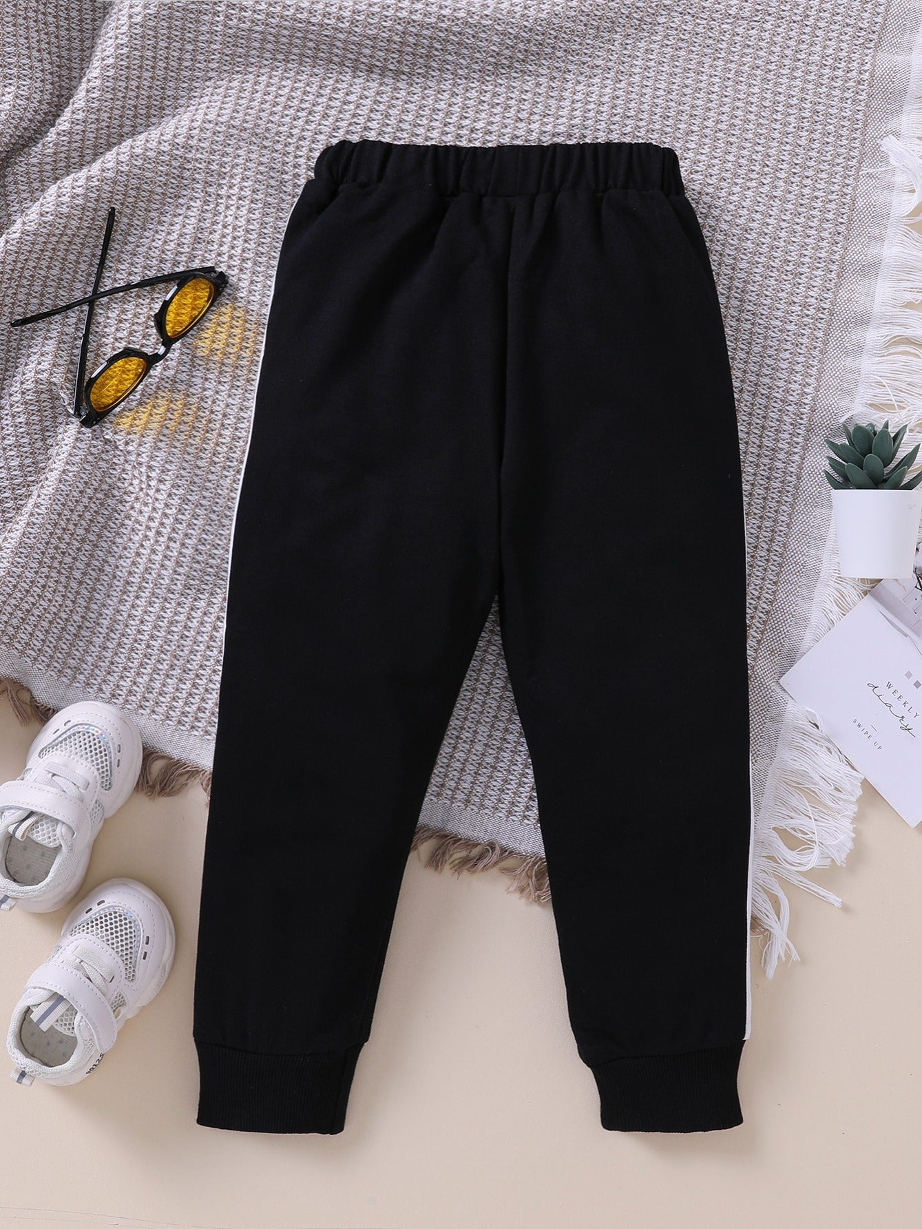 Girls Colorblock Sweatshirt Pants Set