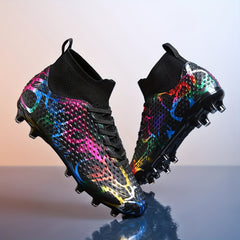 Kid's High Top Non Slip Football Cleat with Spikes
