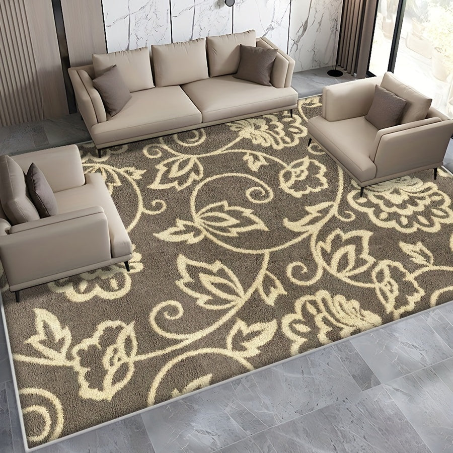 Large Modern Floral Area Rug for Living Room Bedroom Office