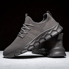 Red Lace Mesh Running Shoes for Women