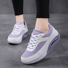 Colorblock Mesh Sneakers Air Cushion Running Shoes