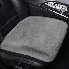 Grey Car Seat Cushion Winter Plush Short Hair Non-slip Cushion