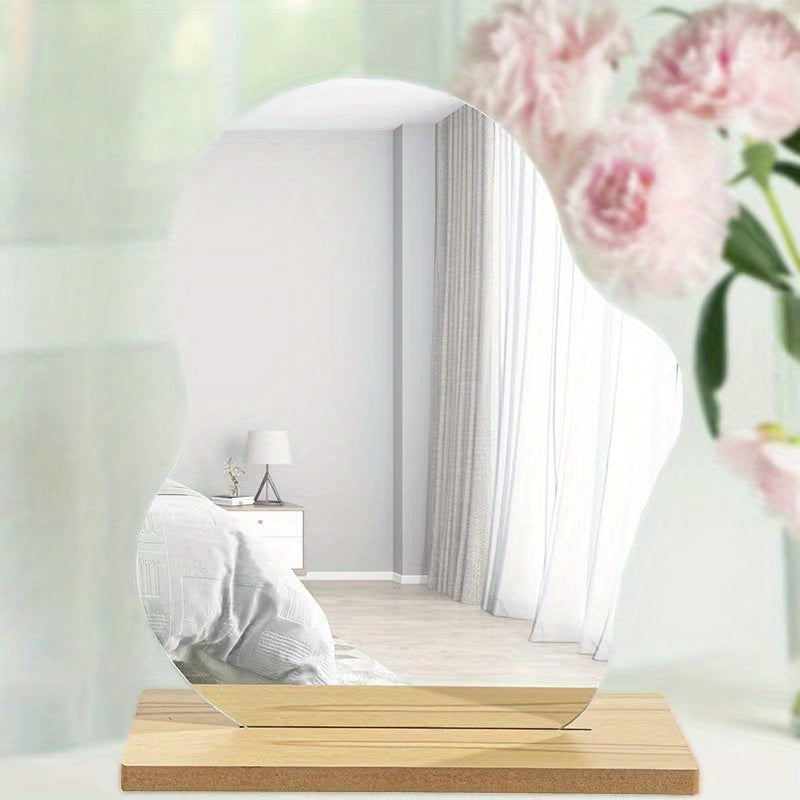 Cloud Shape Irregular Mirror Acrylic Vanity Mirror Frameless Wavy Mirrors