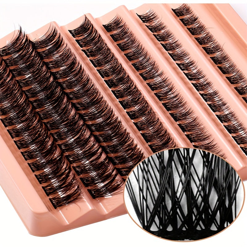 7-Row False Eyelashes Segmented Natural Thick Cluster Lashes Extension