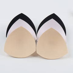 2 Pairs Triangle Cups Bra Insert Pads Anti-Convex Chest Enhancer for Women