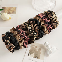 12pcs Leopard Print Hair Scrunchies Ponytail Holders
