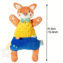 Baby Soothing Plush Doll Toys Teether Bear Bunny Fox Plush Toy
