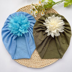 Soft Elastic Baby Girls Flower Turban Headband