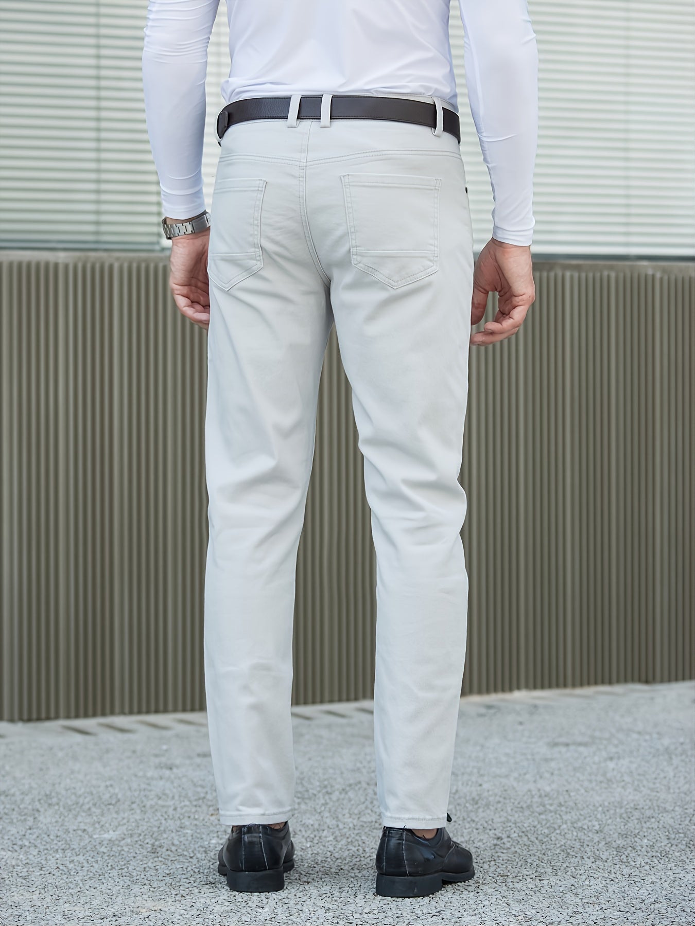 Men's Casual Straight Fit Business Pants