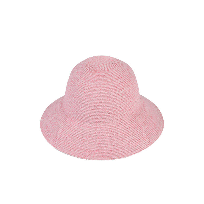 Wide Brim Bucket Hat Straw Sunscreen Fisherman Cap