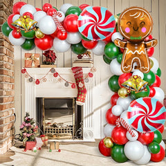 97pcs Christmas Balloon Garland Arch Kit Holiday Decor Party Favor Indoor