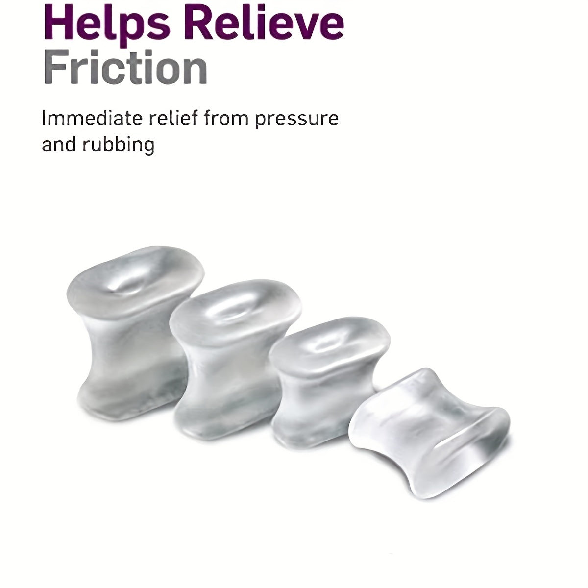 Toe Straighteners and Bunion Spacers - Correct Crooked Toes - Gel Separators
