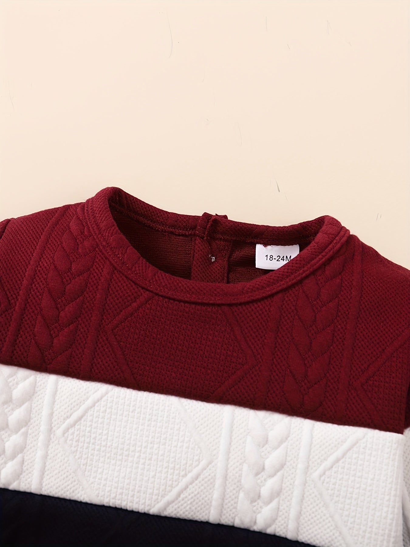 Toddler Boy's 2pcs Sweater & Sweatpants Set Cable Knit Top Casual Outfits