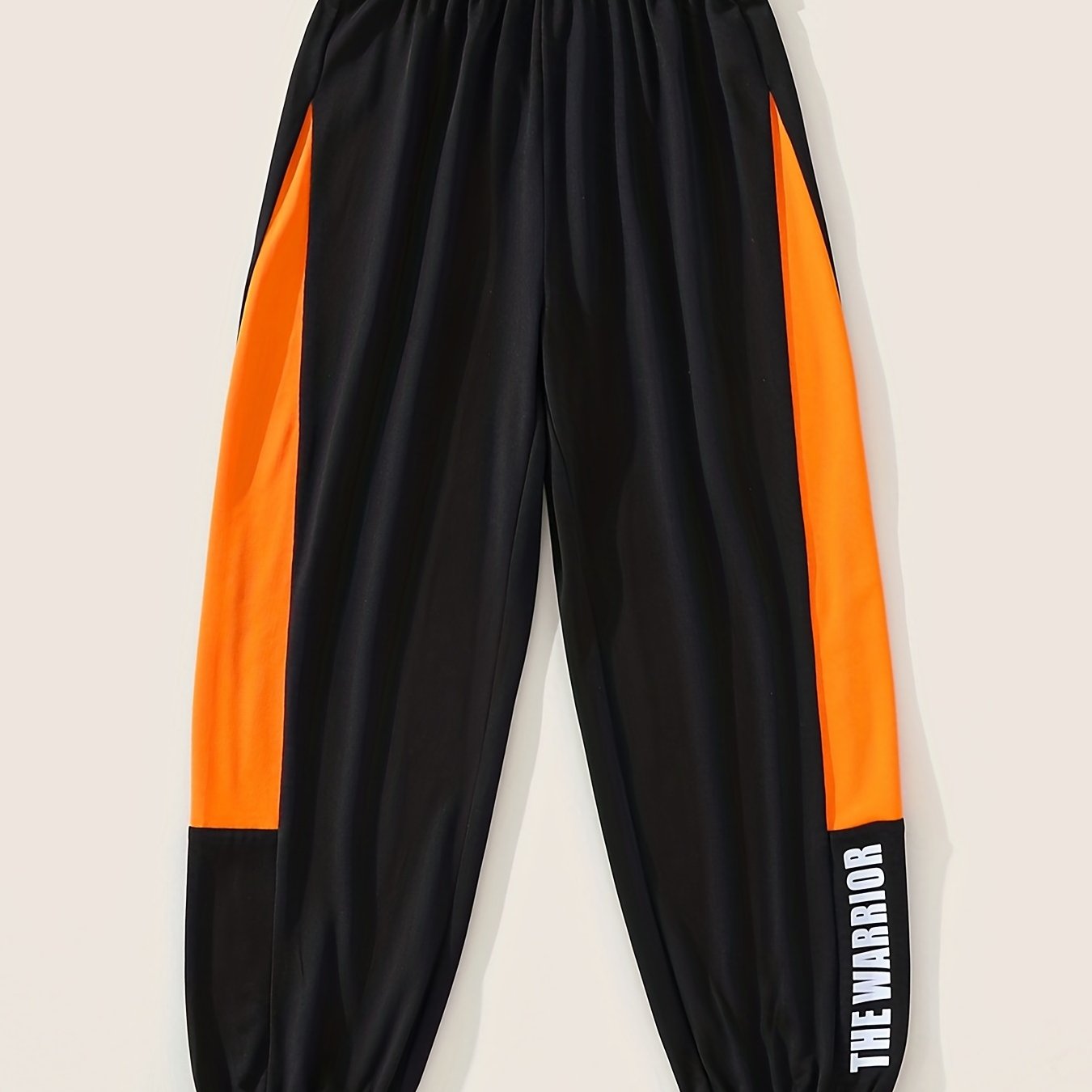 Kid's Clash Sweatpants THE WARRIOR Print Elastic Waist Pants Boy's Clothes