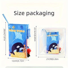 Baby Animal Tail Cloth Book - Forest & Ocean - Educational Puzzle Cloth Book