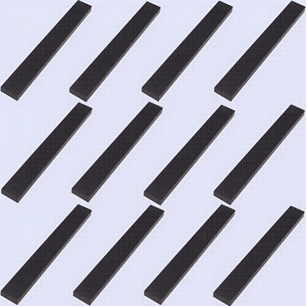 12pcs Building Block Set 1x8 Low Wall Flat Bricks for DIY Farm Garden