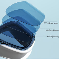 Large Frame Anti-Fog Swimming Goggles High Definition