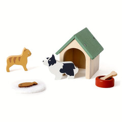Children's Pet Toy Set Puppy and Kitten Toys Baby Role Playing Pretend Play Toys