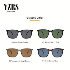 Men's Polarized Square Sunglasses Lightweight UV Protection
