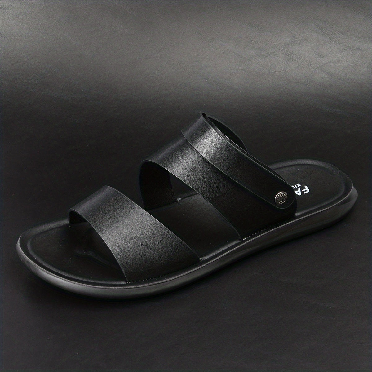 Men's PU Leather Sandals Casual Non Slip Shoes