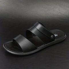 Men's PU Leather Sandals Casual Non Slip Shoes