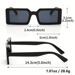 3pairs Square Hip hop Style Sunglasses Decorative Accessories
