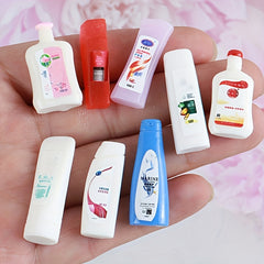 5pcs Shampoo & Conditioner Bottles Travel Size Set Mini House Accessories