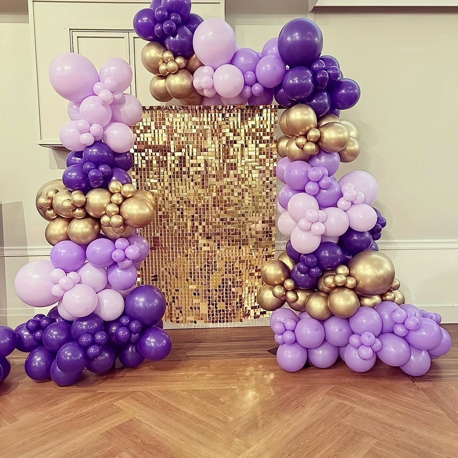 100pcs Pink Purple Balloon Garland Kit Macaron Pink And Purple Balloon Arch