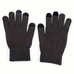 Winter Knitted Hat Scarf Gloves Set For Women Men