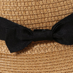 Bow Tie Straw Hat For Women Ladies Chinese Year Christmas For Her