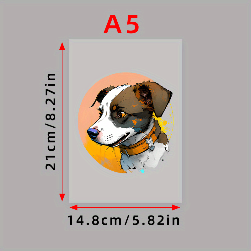Cartoon Dog Thermal Transfer Patch for T-shirts Jeans Backpacks