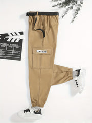 Kids Regular Cargo Pants For Spring & Summer & Autumn