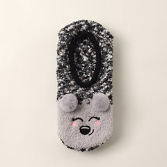 Women's Fuzzy Christmas Slipper Socks