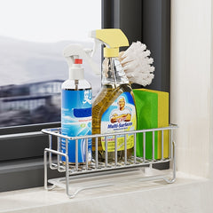 Kitchen Sink Cabinet Storage Rack for Sponge Soap Towel Hand Sanitizer