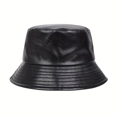 Men's LOS ANGLES PU Leather Bucket Hat