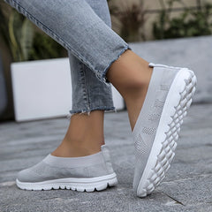 Women's Lightweight Walking Shoes Low Top Sport Flat Shoes