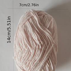 Chenille Handwoven Polyester Soft Yarn for Knitting Hats Bags Dolls 50g