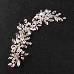 CZ Rhinestones Vine Leaves Bridal Hair Comb Wedding Hair Accessories